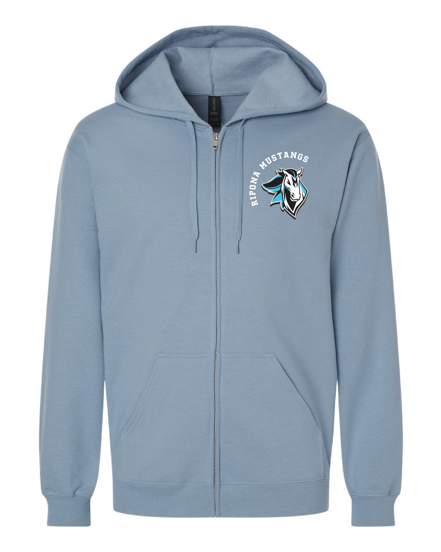 Groovy Mustangs Zip Up Hoodie