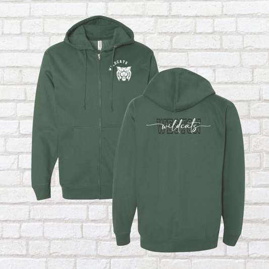 Wildcats Puff Zip Up Hoodie