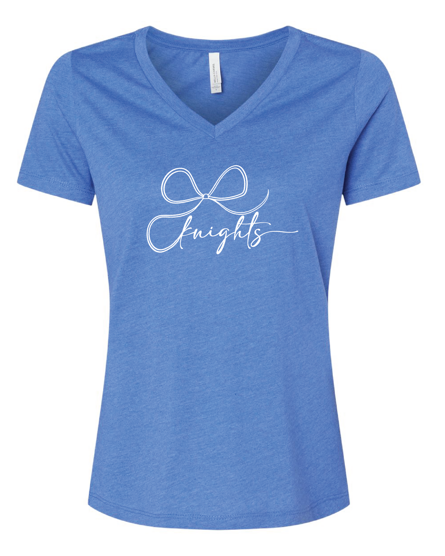 Ripon Christian Bow Women's V Neck Tee