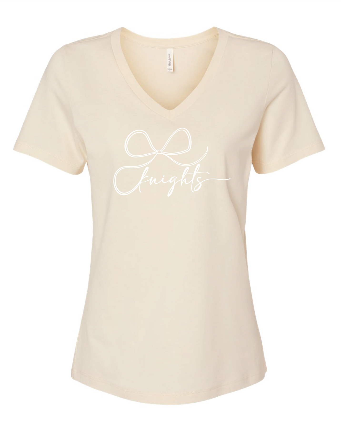 Ripon Christian Bow Women's V Neck Tee