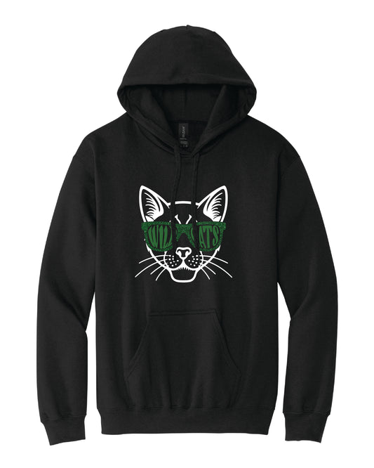 Glitter Cat Glasses Hoodie