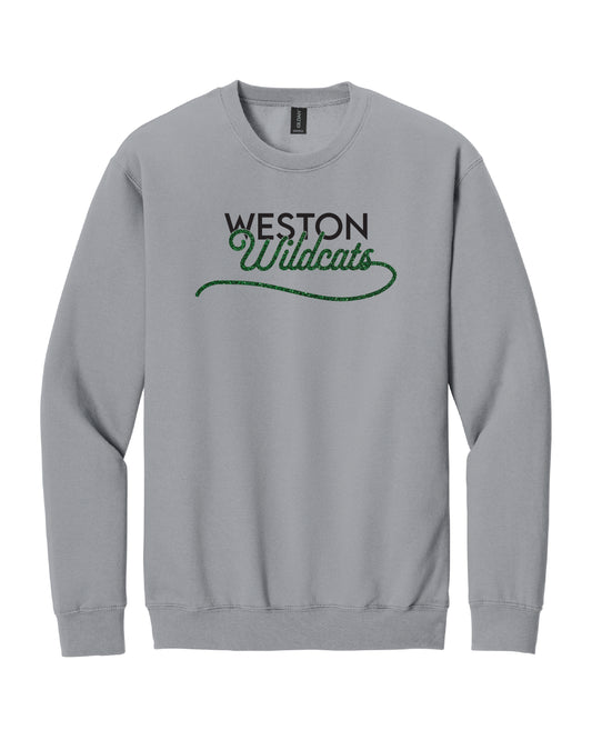 Glitter Script Crewneck