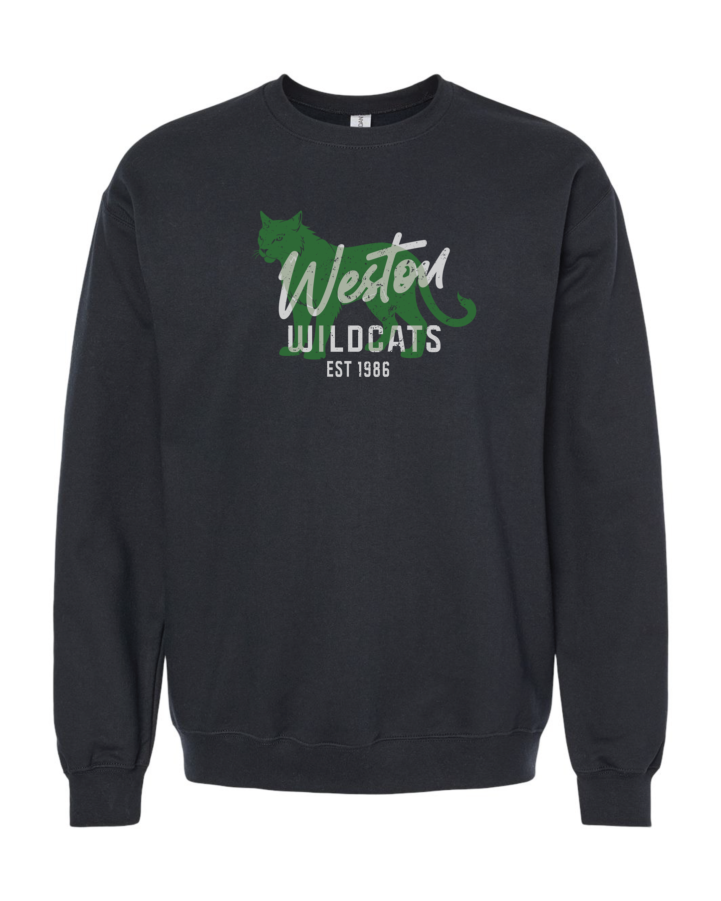 Distressed WIldcat Crewneck