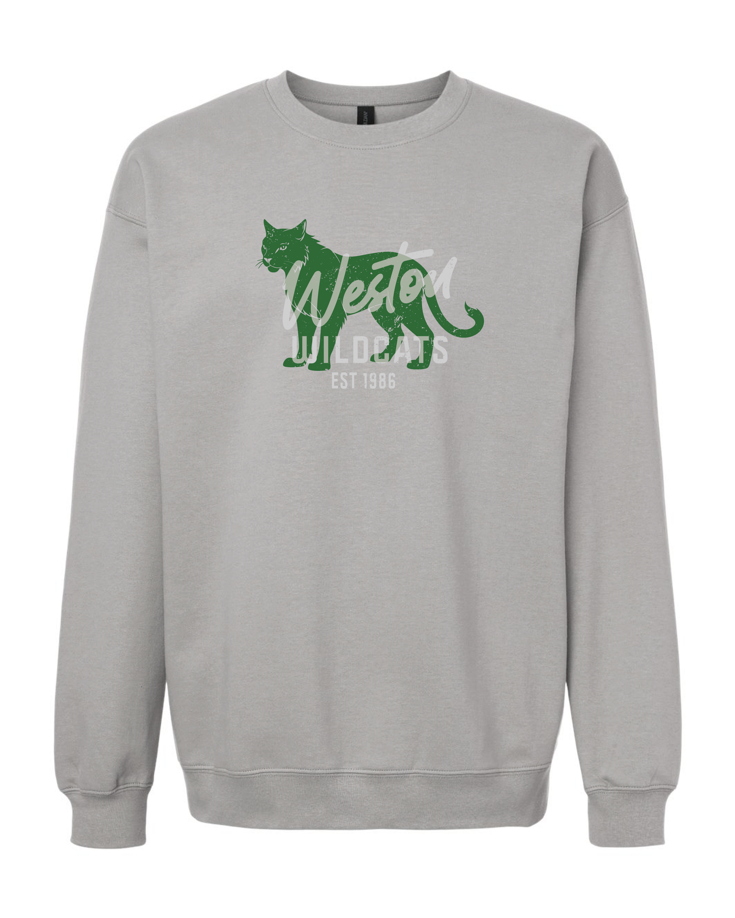 Distressed WIldcat Crewneck