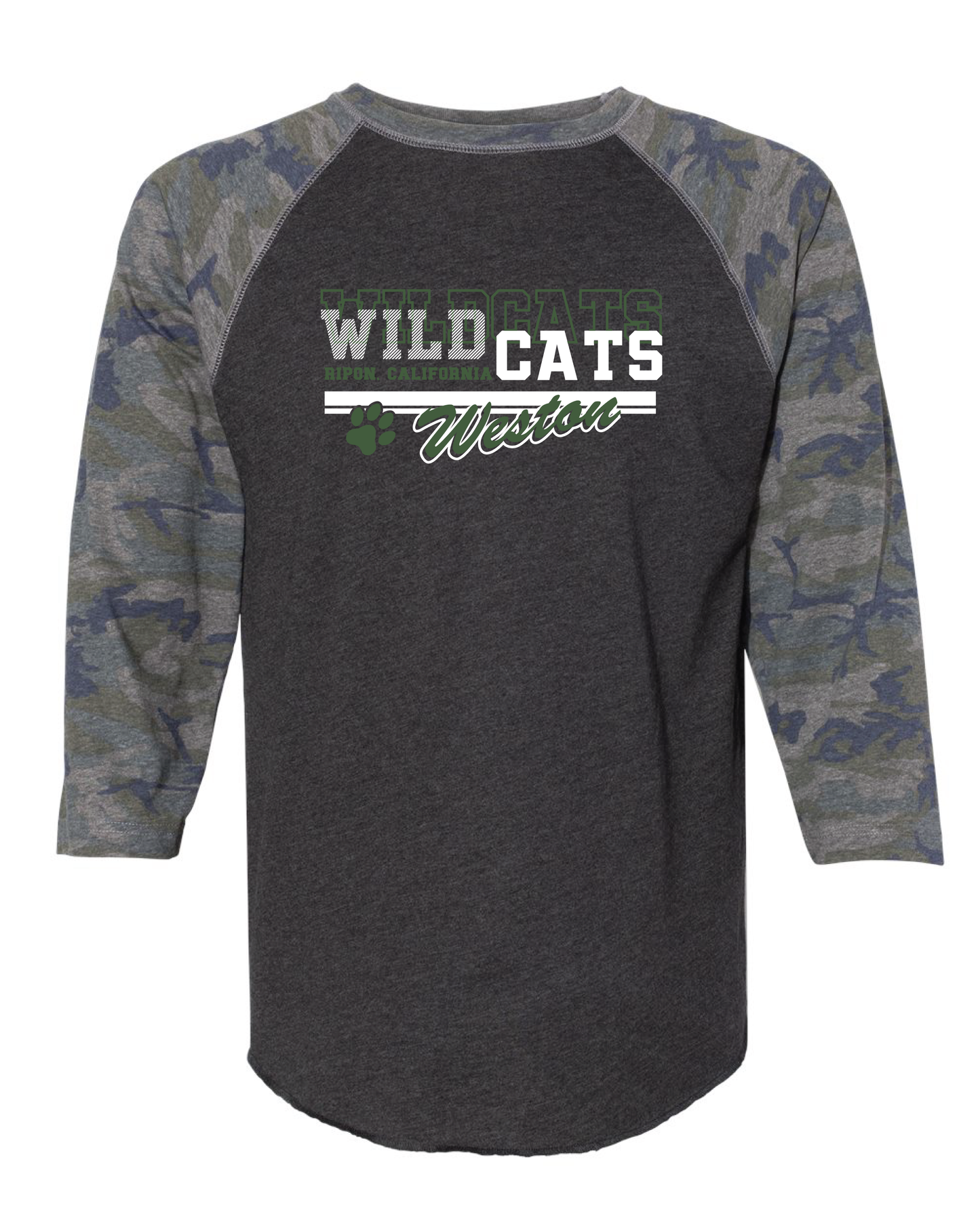 Weston Baseball Style Tee (Choose your Design!)