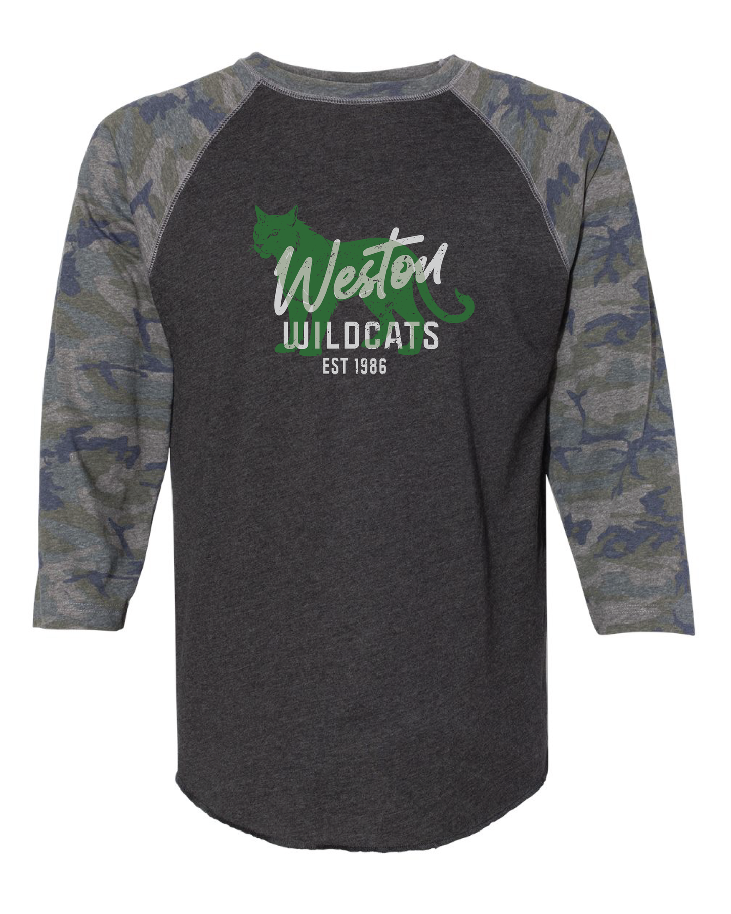 Weston Baseball Style Tee (Choose your Design!)