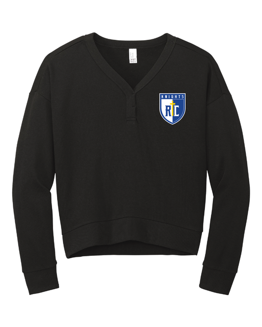 Women's V Neck Sweatshirt