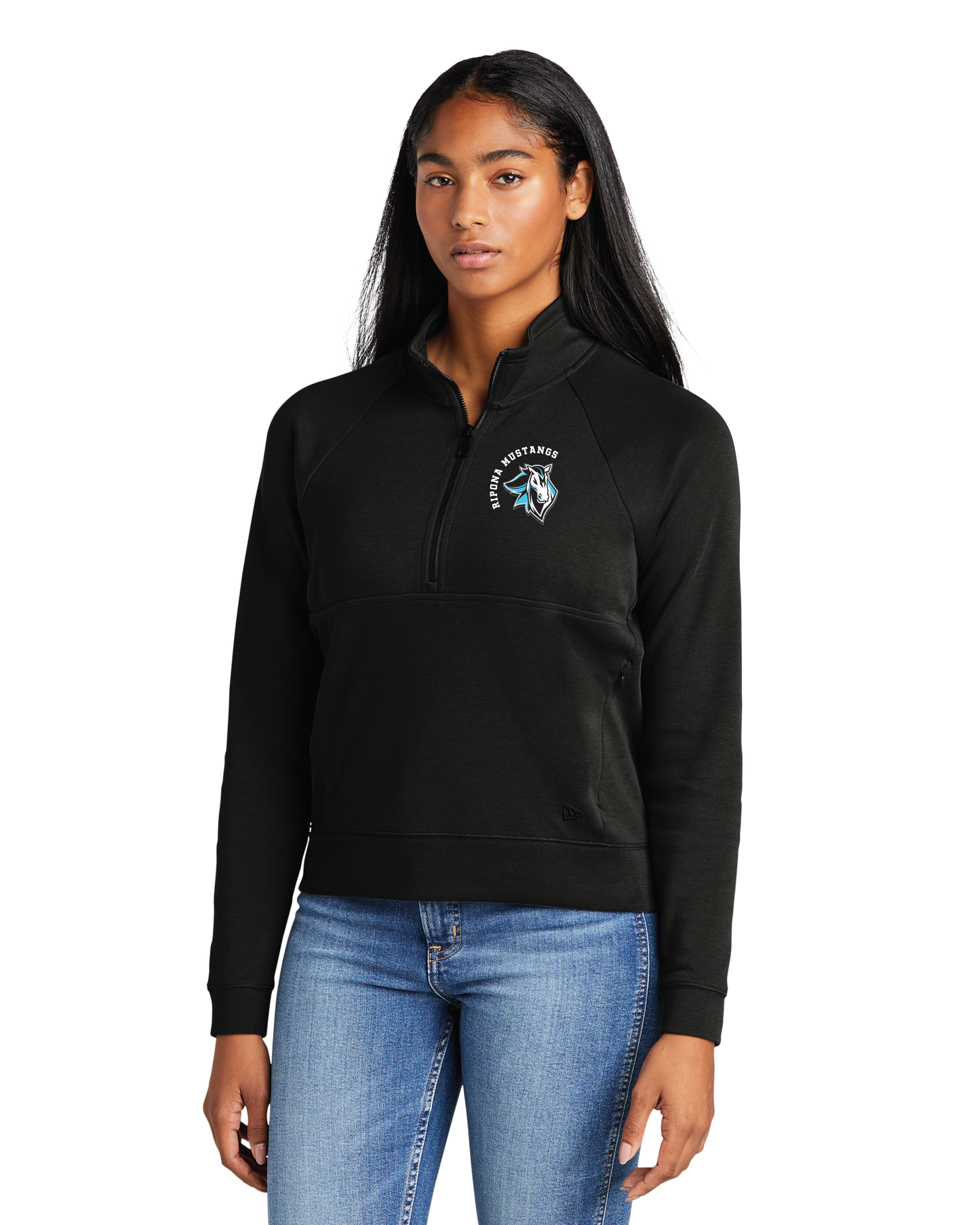 Women's Cropped 1/2 Zip Sweatshirt