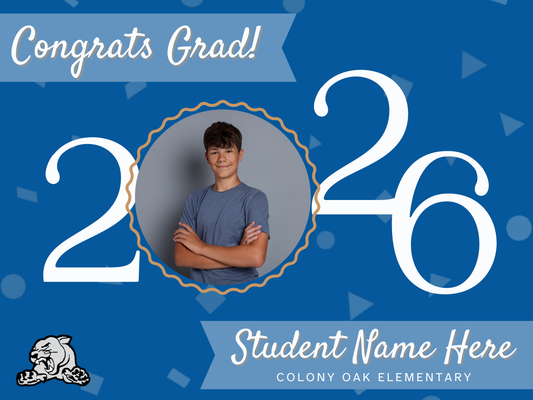 Colony Oak 8th Grade Grad Sign (with picture)