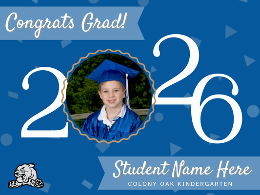Colony Oak Kindergarten Grad Sign (with picture)