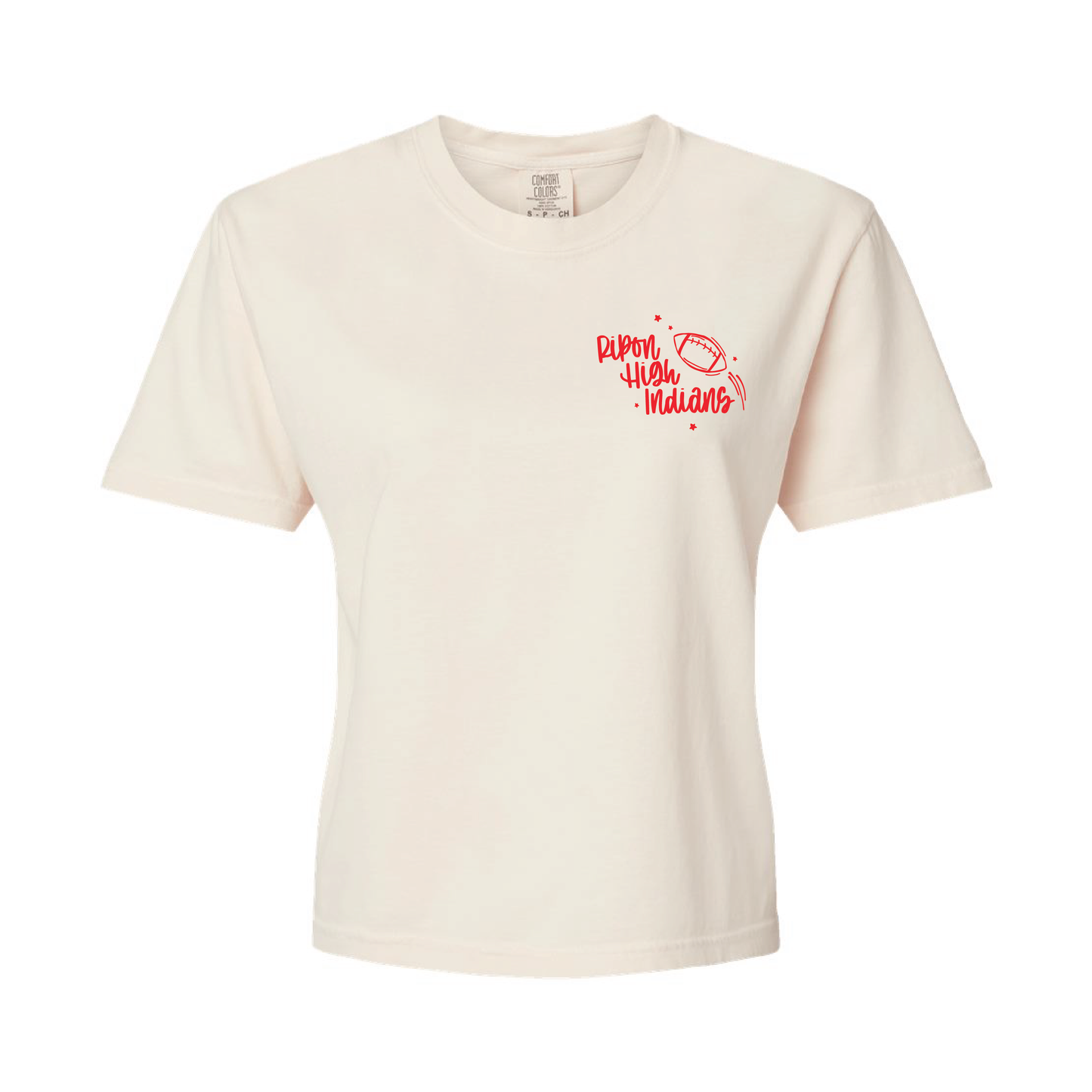 RHS Doodle Football Boxy Comfort Colors Tee