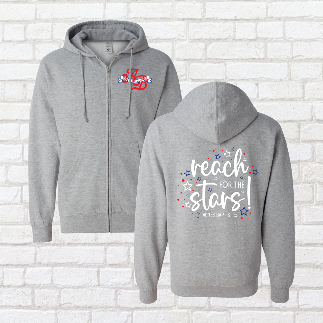 Reach for the Stars Zip Up Hoodie