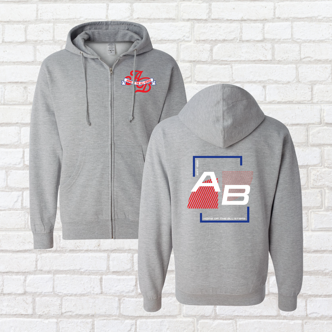 Sporty All Stars Zip Up Hoodie