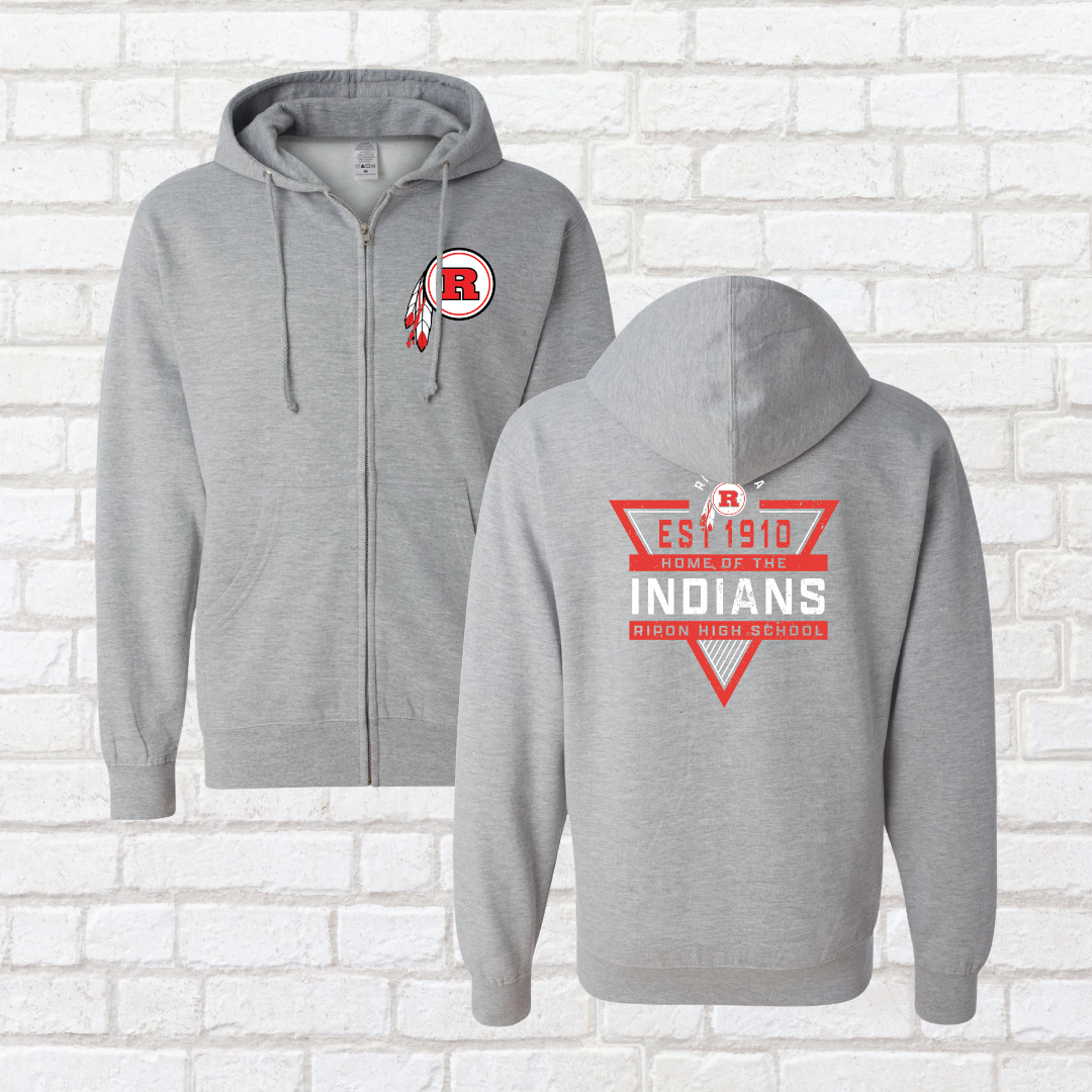 Ripon High Triangle Zip Up Hoodie