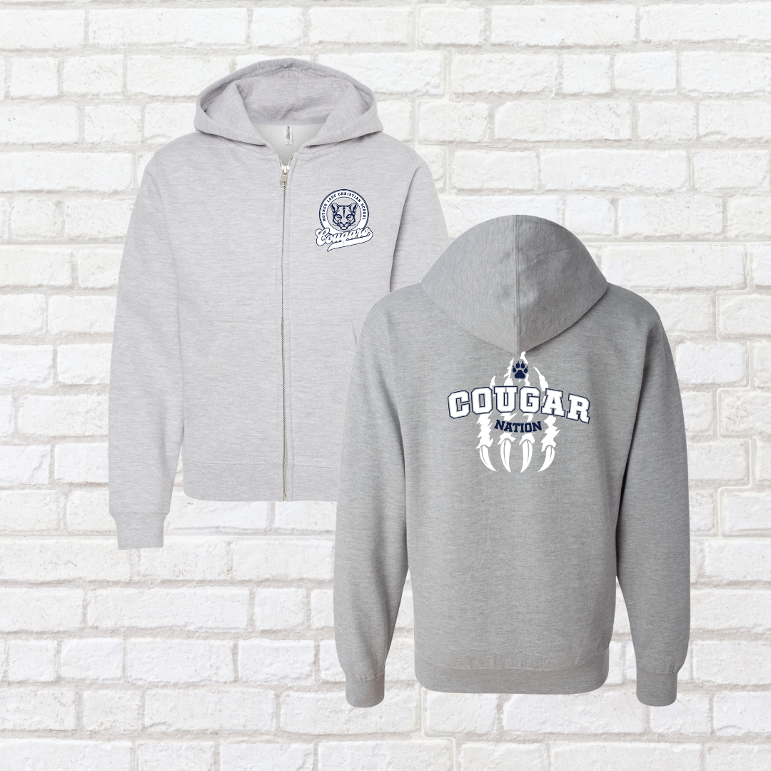MLCS Cougar Slash Zip Up Hoodie