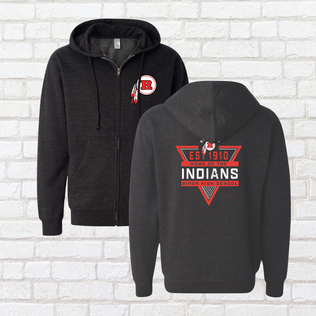 Ripon High Triangle Zip Up Hoodie