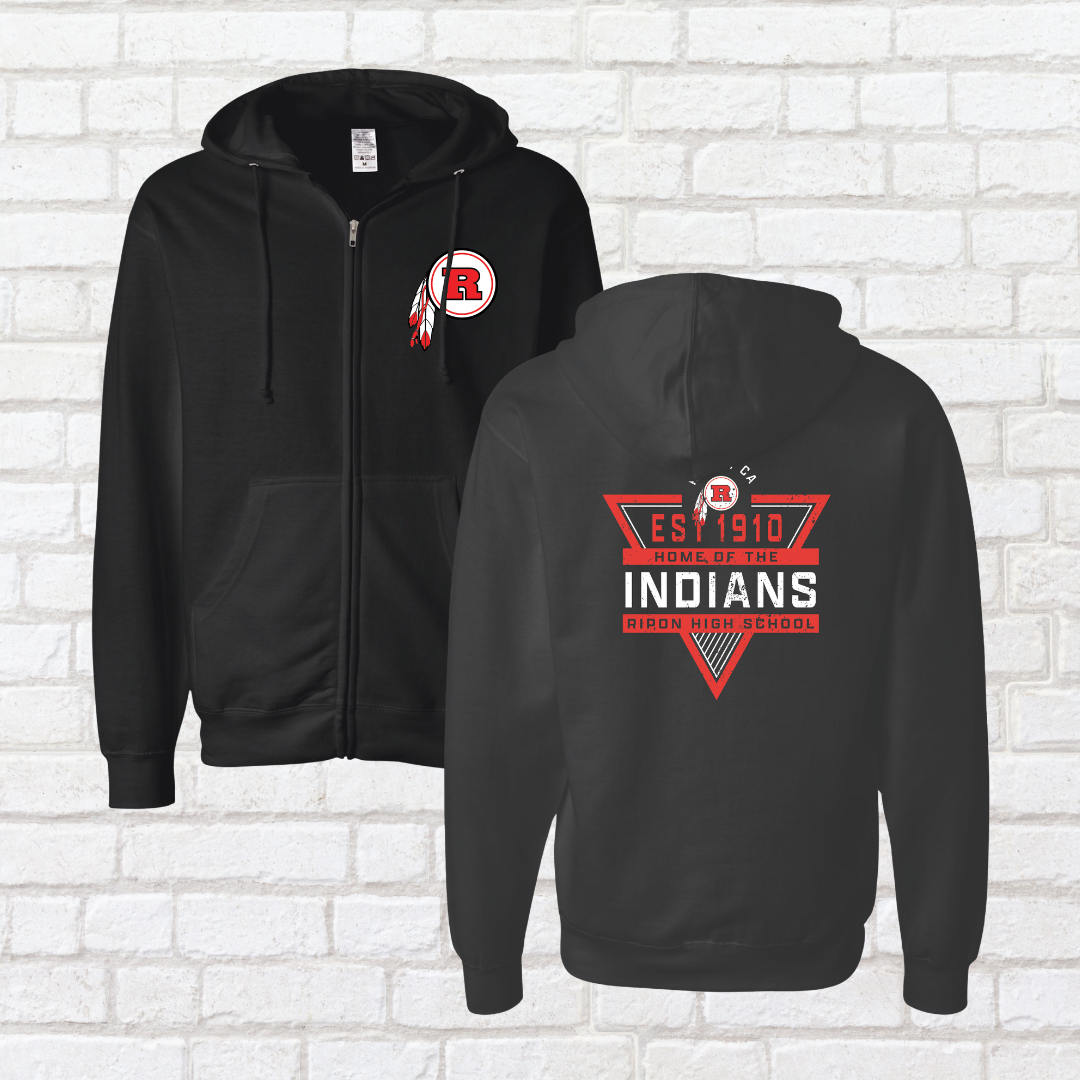 Ripon High Triangle Zip Up Hoodie